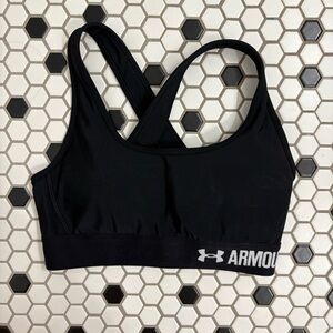 Under Armour Black Cross-Back Sports Bra